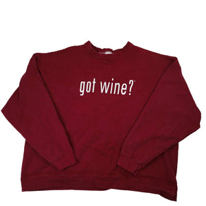 Vintage "Got Wine" Parody Graphic Sweatshirt - XXL