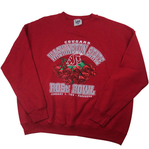 Vintage Washington State Cougars Rose Bowl Graphic Sweatshirt - XXL