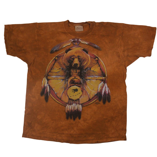 Vintage 1999 The Mountain Native American Bear Graphic T Shirt - XL