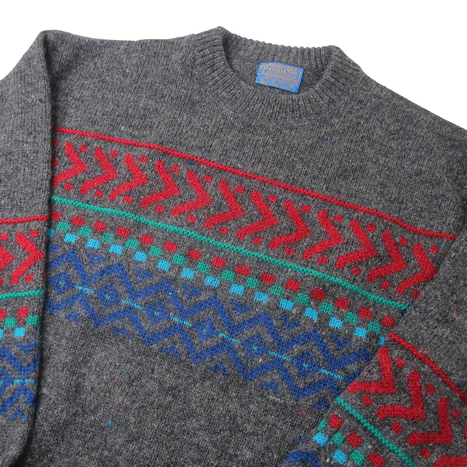 Vintage Pendleton Nordic Pattern %100 Wool Sweater – Jak of all