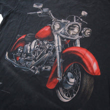 Load image into Gallery viewer, Vintage 3D Emblem Big Motorcycle Graphic T Shirt - XL