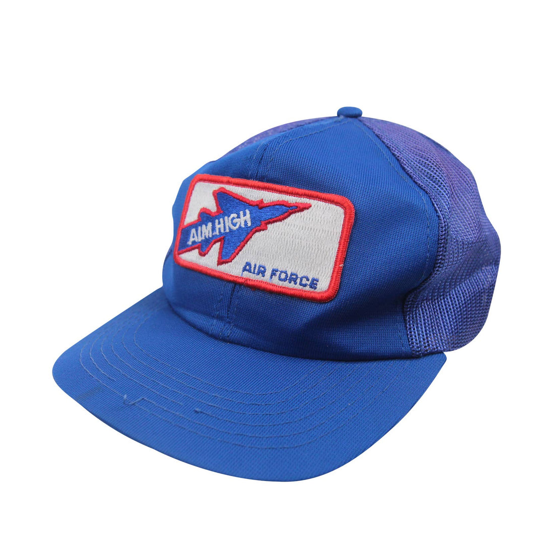 Vintage Air Force Aim High Patch Mesh Trucker Hat - OS