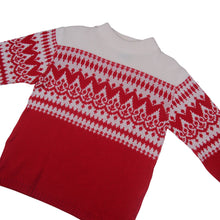 Load image into Gallery viewer, Vintage 70s Nordic Print Knit Sweater - WMNS M