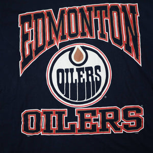Vintage Edmonton Oilers Hockey Graphic T Shirt - M