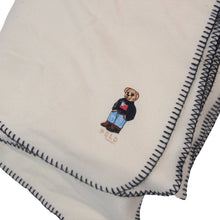 Load image into Gallery viewer, Vintage Polo Ralph Lauren Polo Bear Fleece Throw Blanket - 50&quot;x68&quot;
