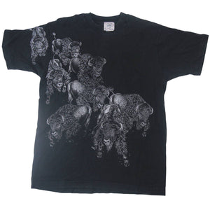 Vintage Buffalo Allover Graphic T Shirt - L