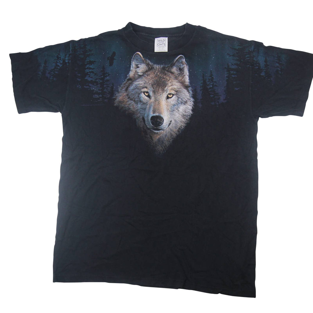 Vintage Wolf Graphic T Shirt - XL