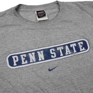 Vintage Nike Penn State Center Swoosh Spellout Graphic T Shirt