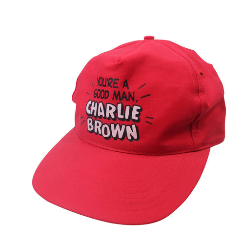 Vintage You're a Good Man Charlie Brown Hat - OS