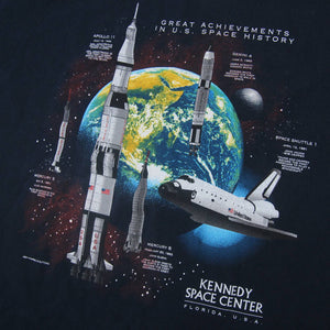 Vintage Kennedy Space Center Space Ship Graphic T Shirt - L