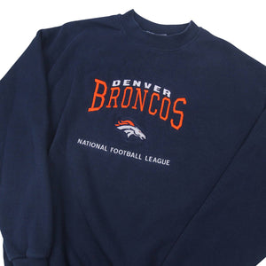 Vintage Denver Broncos embroidered Spellout Sweatshirt - M