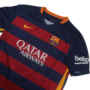 2015 Nike F.C.Barcelona Striped Jersey - L