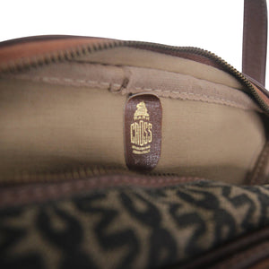 Vintage Mark Cross Monogram Print Side Bag - OS