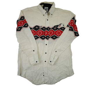 Vintage Ropers Pearl Snap Down Western Shirt - XL