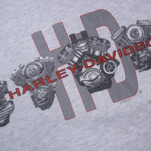 Load image into Gallery viewer, Vintage Harley Davidson Allover Print V-twin Graphic T Shirt