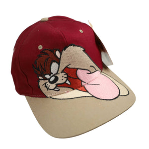 Vintage NWT Looney Tunes Taz Embroidered Hat - OS