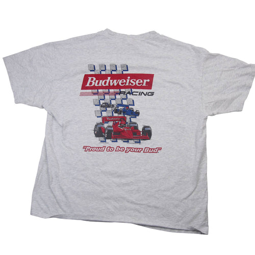 Vintage Budweiser Racing Graphic T Shirt - XL