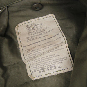 Vintage Military Surplus Alpha Industries M65 Cold Weather Field Jacket OG-107 - S
