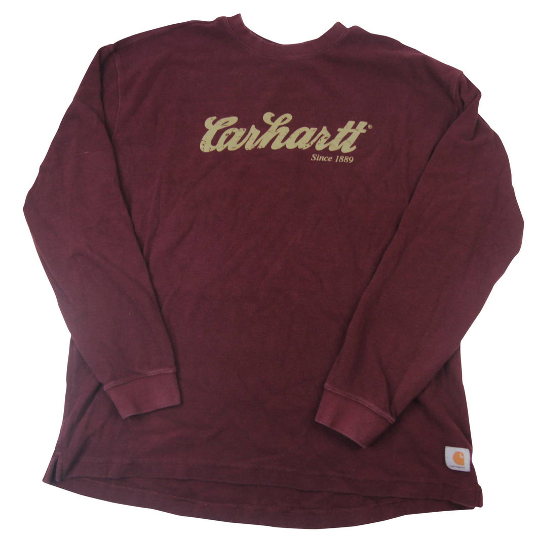 Vintage Carhartt Spellout Thermal Shirt - XL