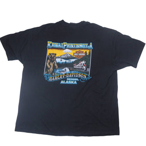 Vintage Harley Davidson Alaska The Final Frontier Graphic T Shirt - 3XL