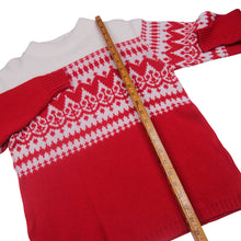 Load image into Gallery viewer, Vintage 70s Nordic Print Knit Sweater - WMNS M