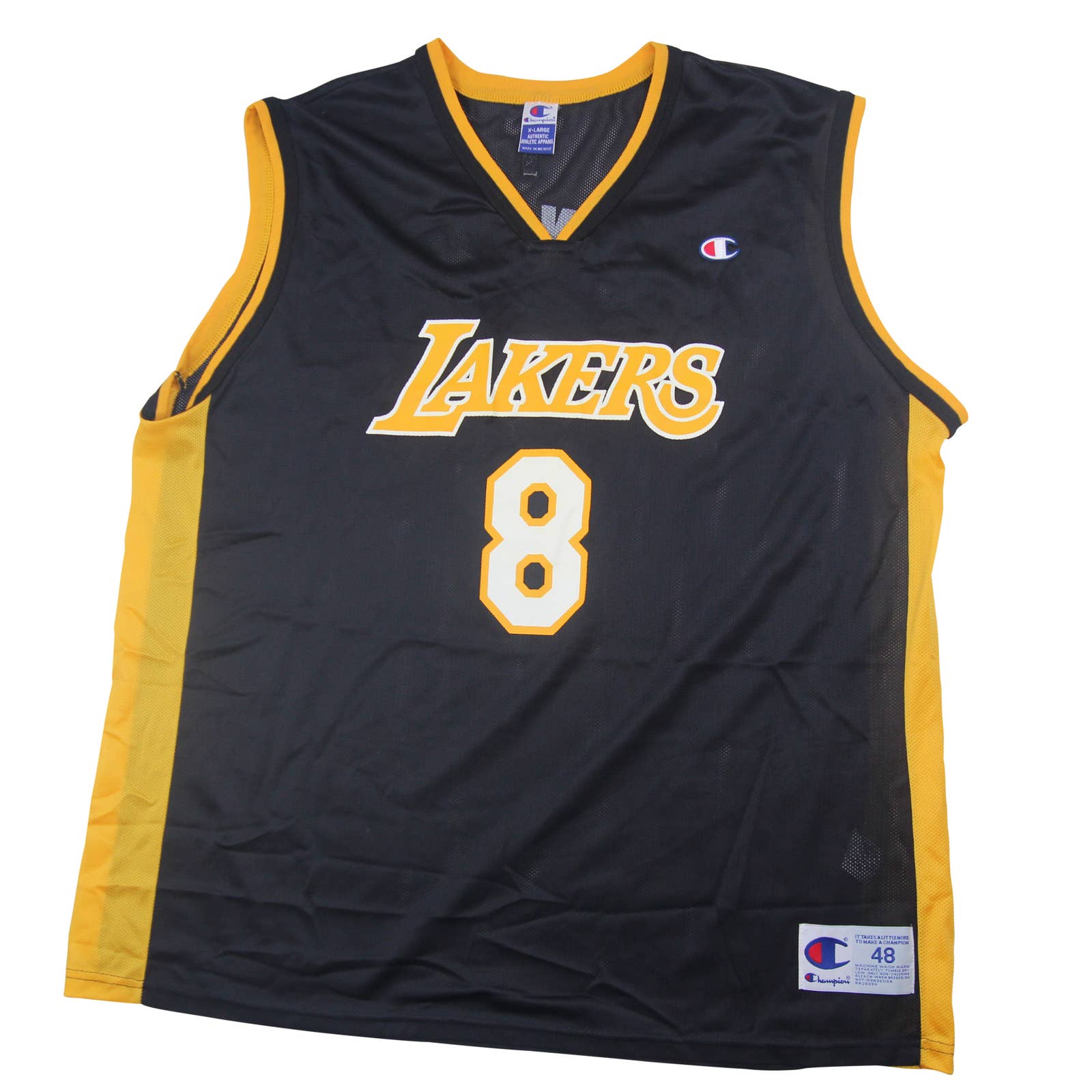 Vintage Champion Lakers Kobe Bryant #8 Basketball Jersey - XL
